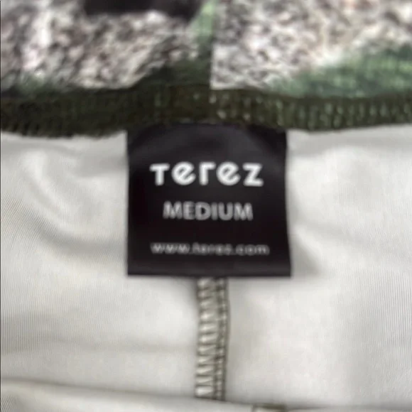 Terez Green and Brown Camouflage Leggings - Picture 2 of 2